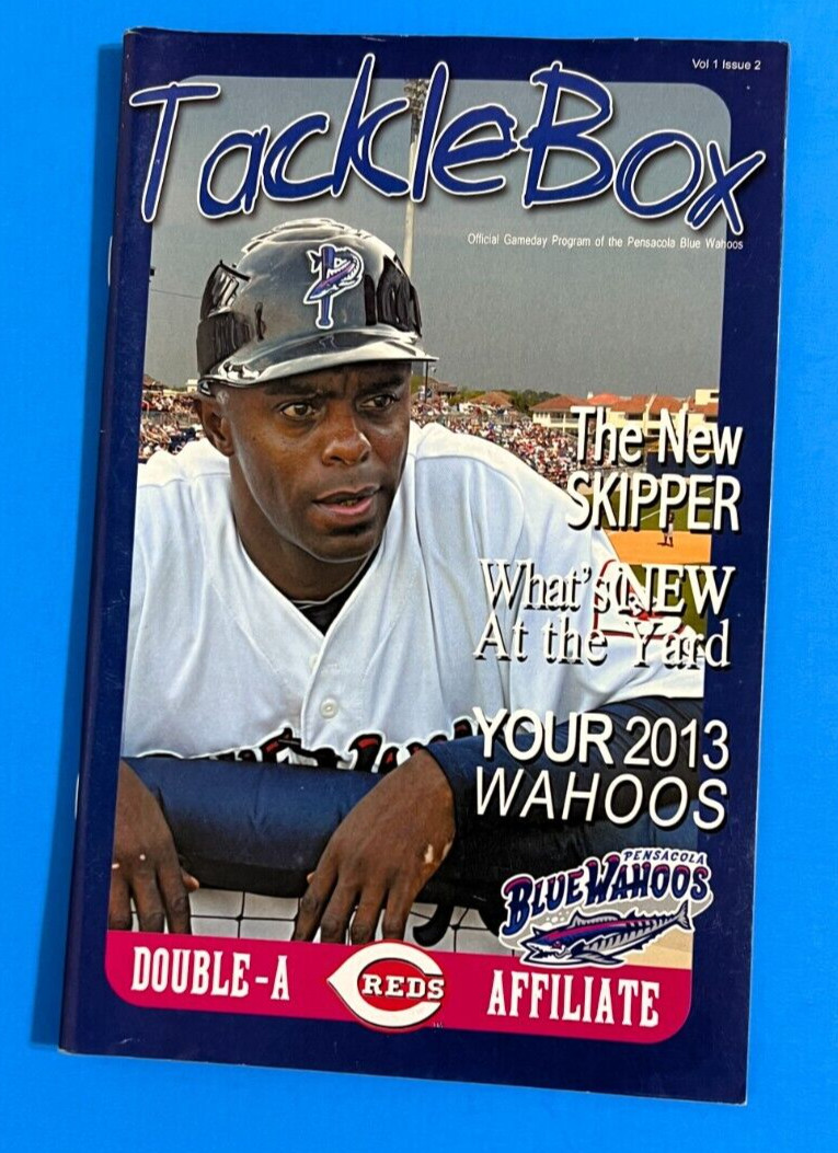 2013 PENSACOLA BLUE WAHOOS Tackle Box Program ~ AA Cincinnati Reds Affiliate