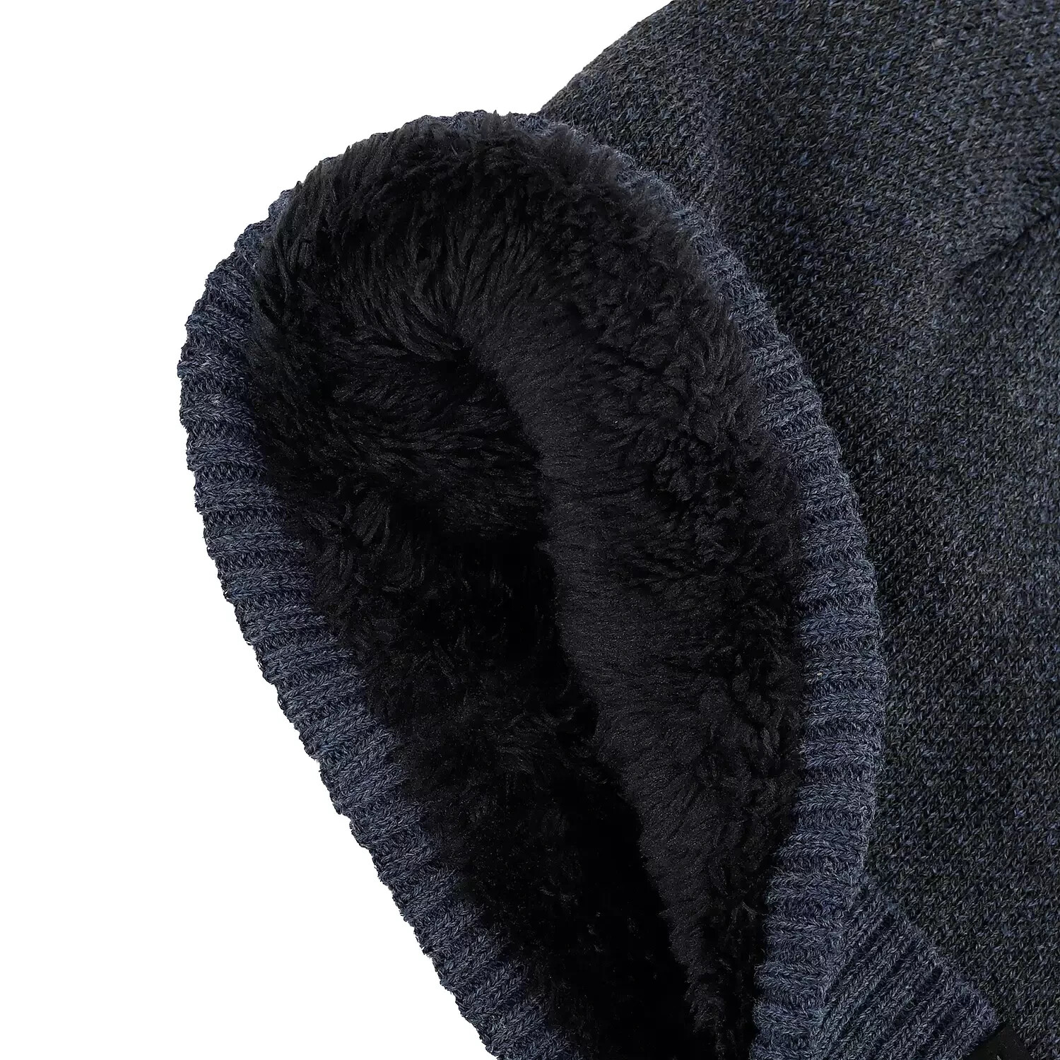Dockers Men's Microcheck & Flat Knit Cuffed Beanies 2-pack Set (45DK06BB02) New