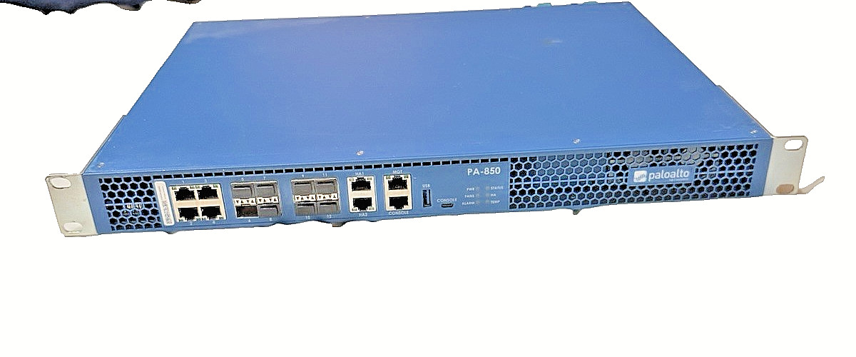 PA-850 Firewall – Upgraded to 11.1.2-h1 w/ Rack Ears & Cables