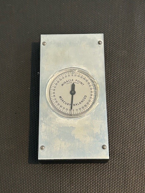 Vintage Miracle Point Magnetic Base Protractor