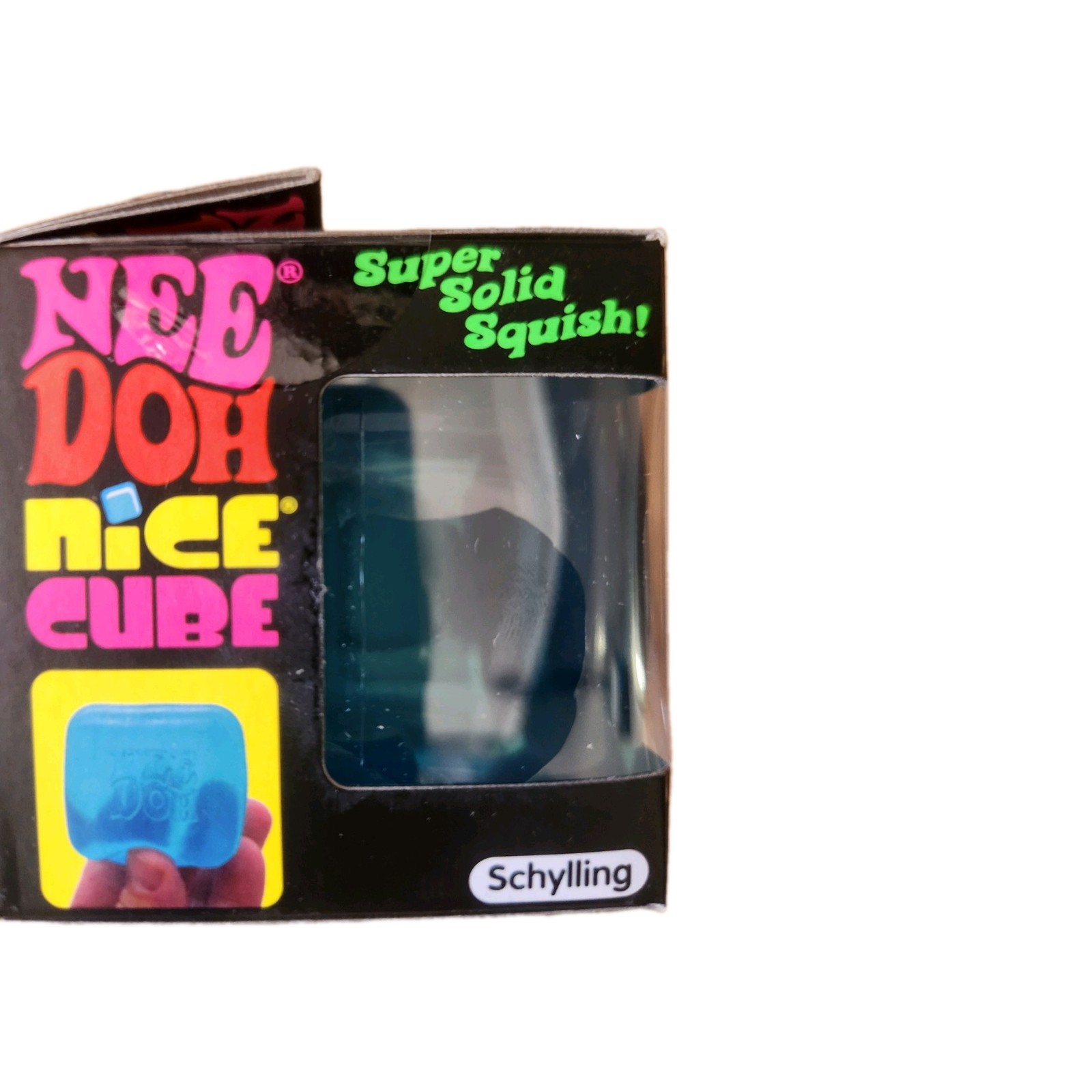 Nee Doh Nice Cube - Super Solid Squish! (Blue) - Brand New/Factory Sealed!