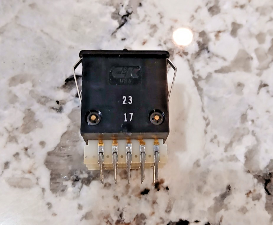 C & K 003-51081-00 THREE DIGIT COUNTER SNAP IN