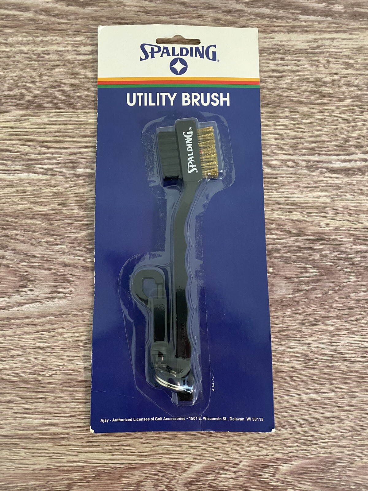 vintage spalding Golf utility brush nylon/brass - New Dead Stock
