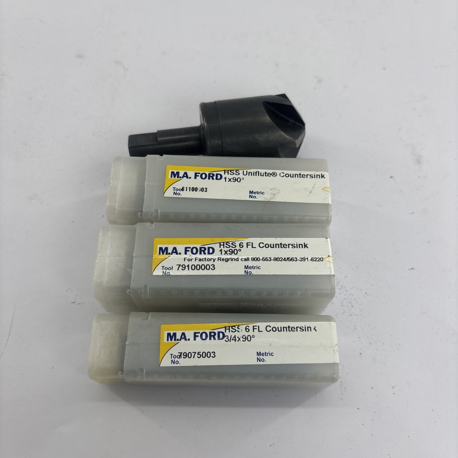 M.A.Ford  Countersink Set 3  Made USA 79100003, 61100003, 79075003