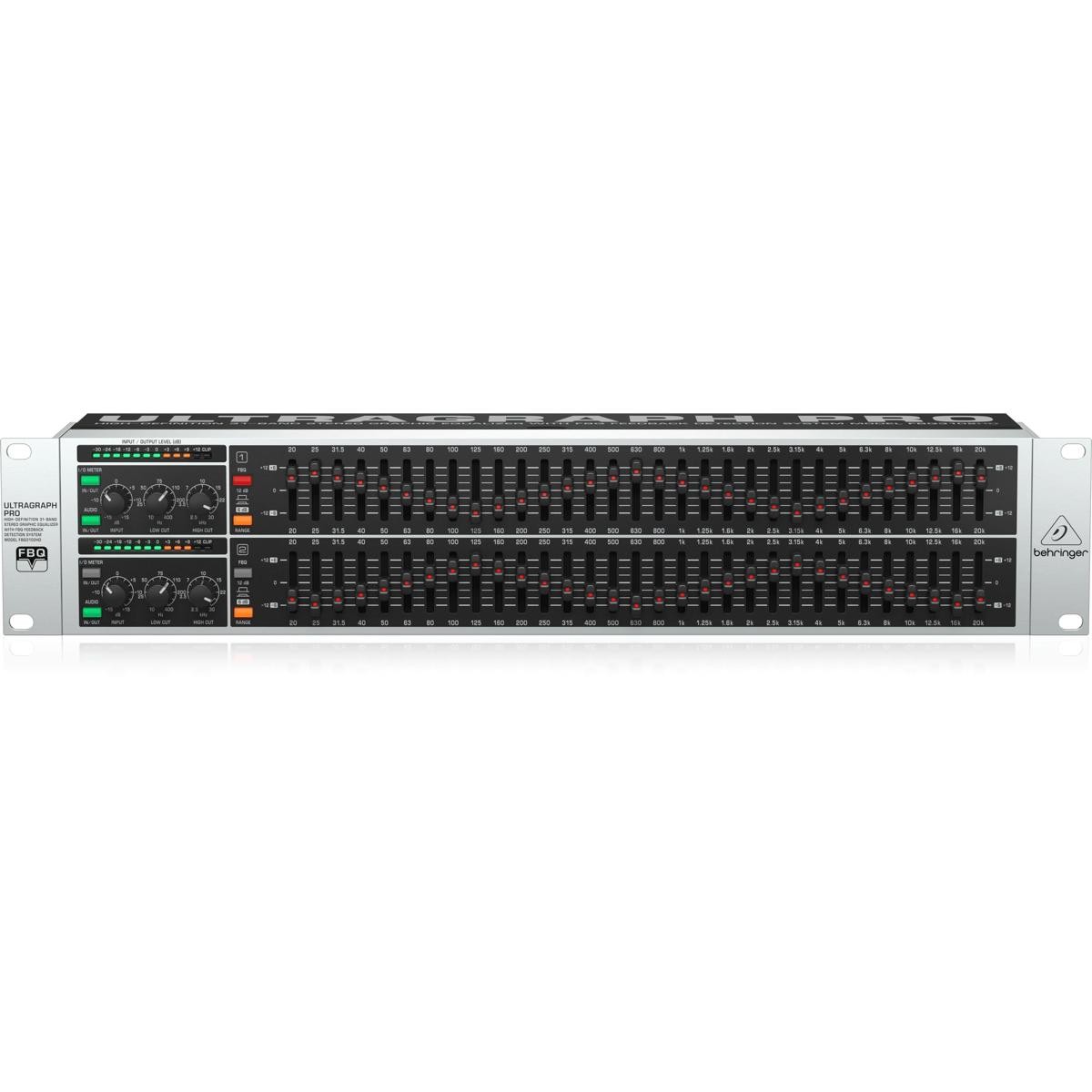 Behringer ULTRAGRAPH PRO FBQ3102HD Dual Channel 31-Band Stereo Graphic Equalizer