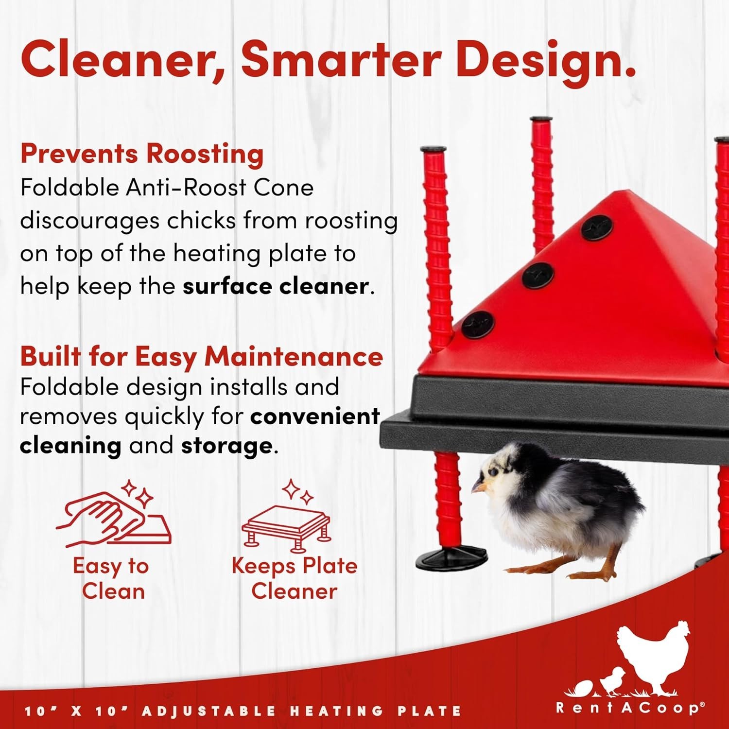 Adjustable 15-Watt Chick Brooder Heat Plate - Energy-Saving