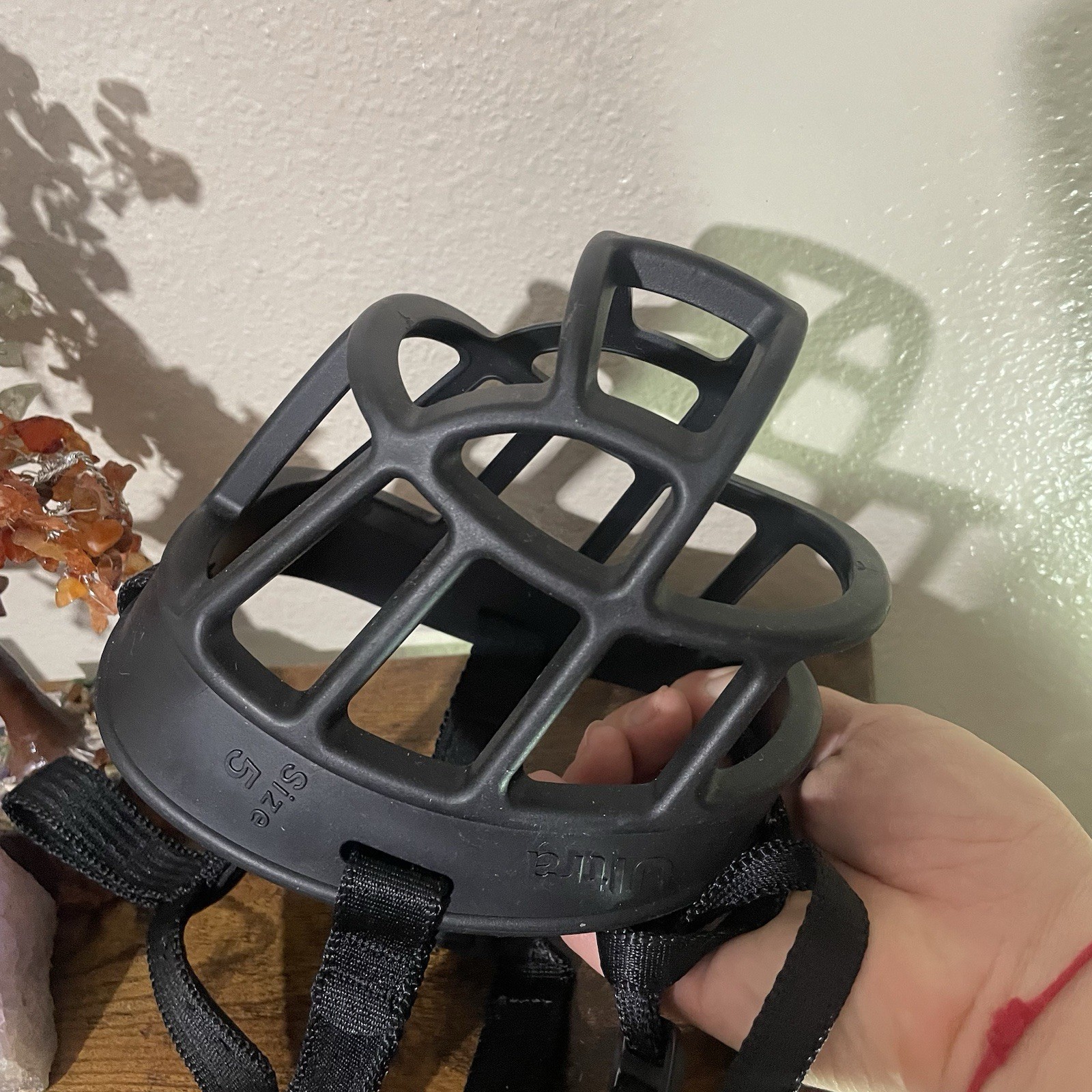 Baskerville Ultra Dog Muzzle Size 5 Black Basket Muzzle Adjustable Humane Traini