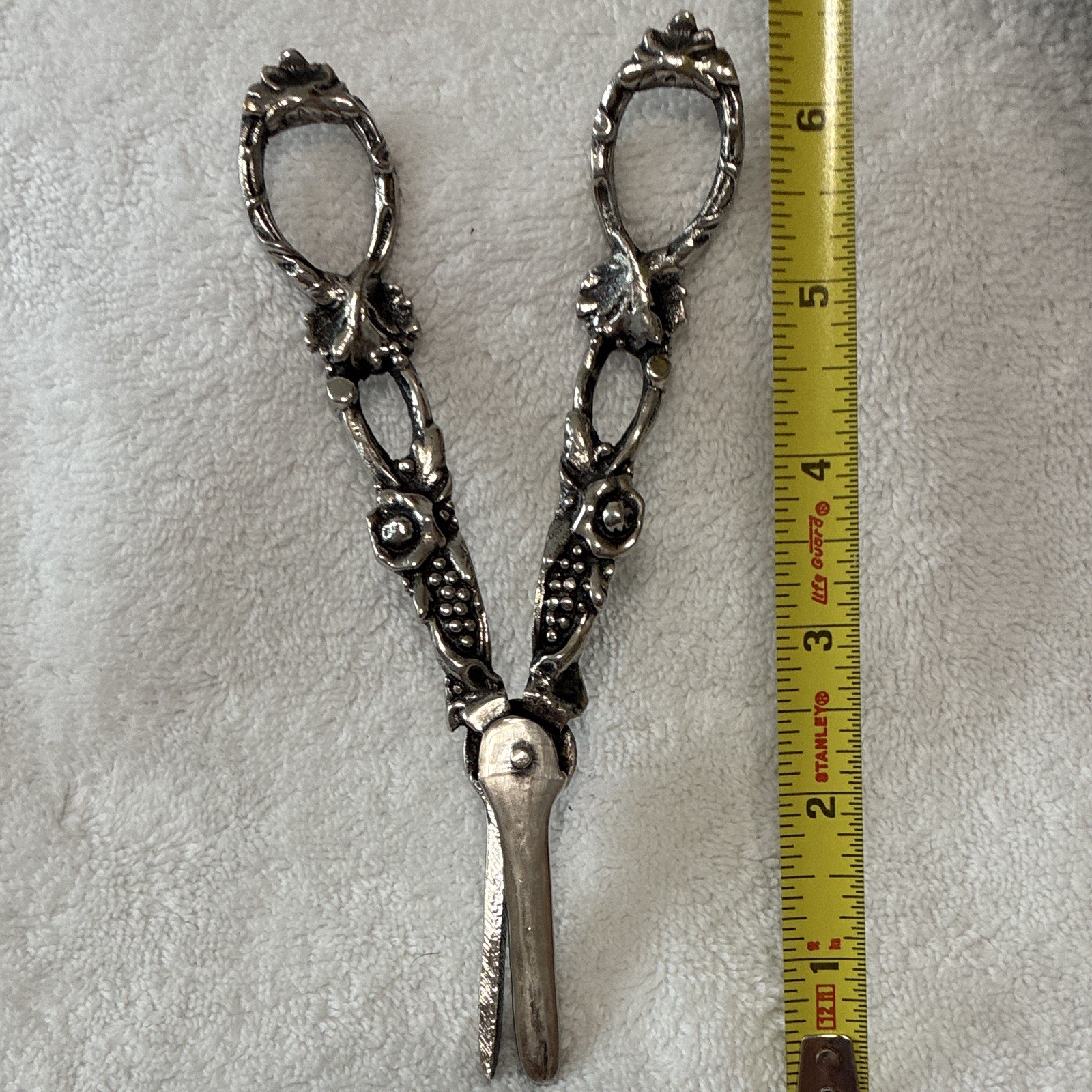Vintage Silver plated Grape Vine Shears