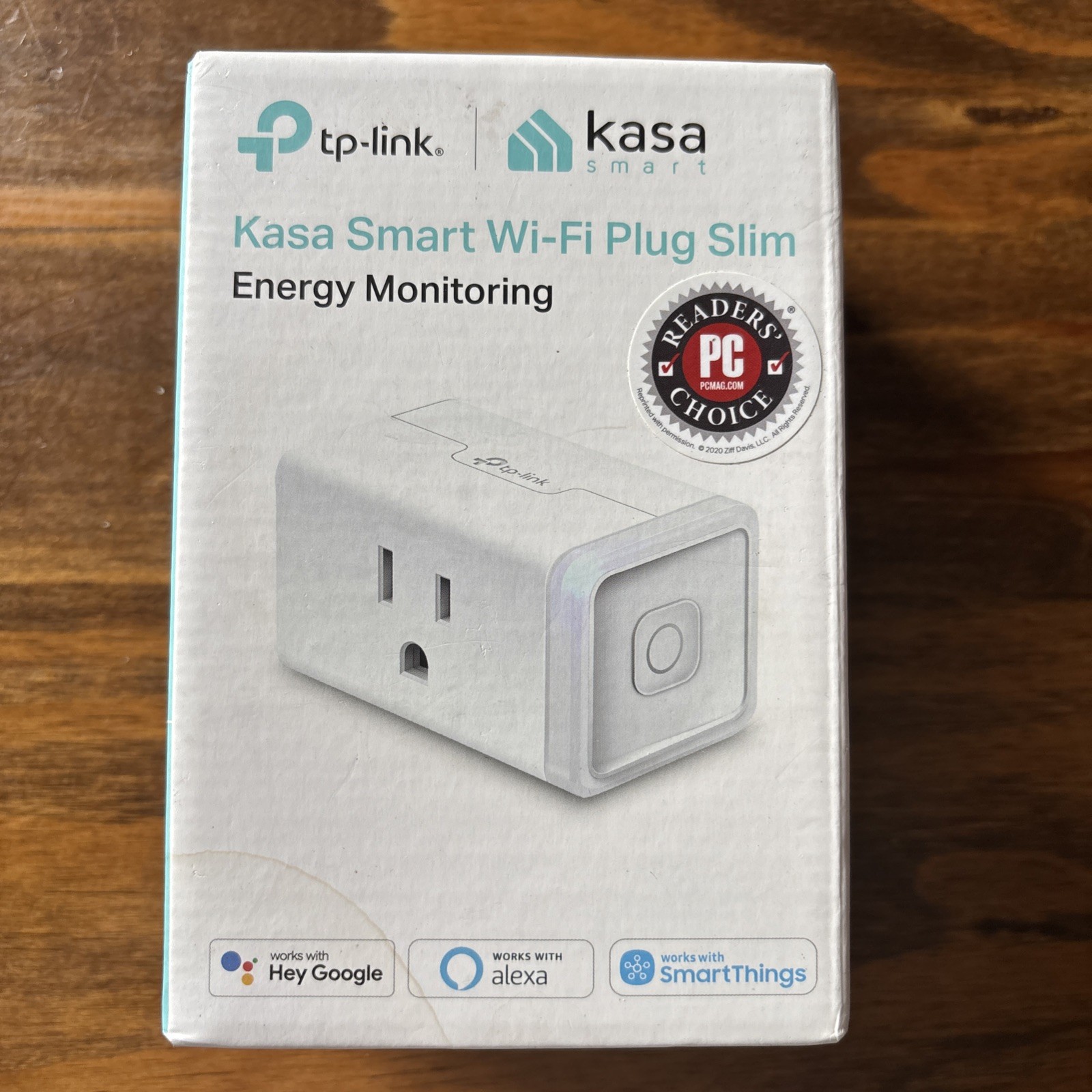 TP-Link Kasa Smart Wi-Fi Plug Slim With Energy Monitoring- White KP115 BRAND NEW