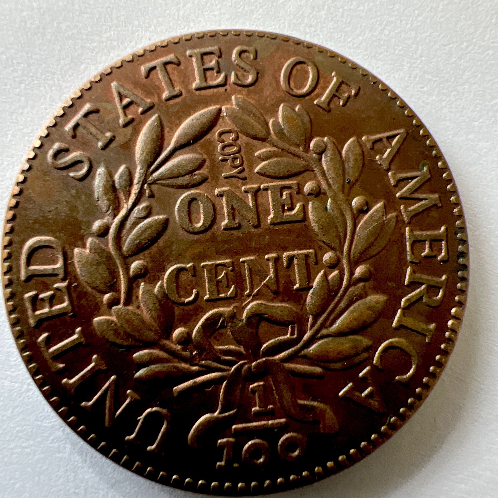 1804 Draped Bust Large Cent COPY