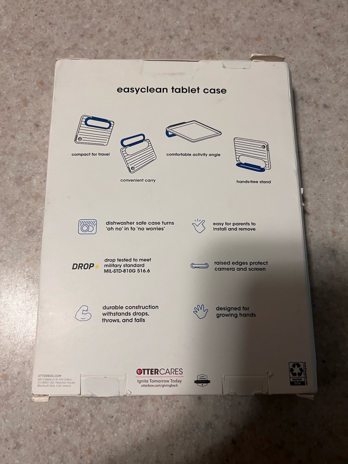 Otterbox iPad Mini 6th Gen Case And Screen Protector - Red - Dishwasher Safe NIP