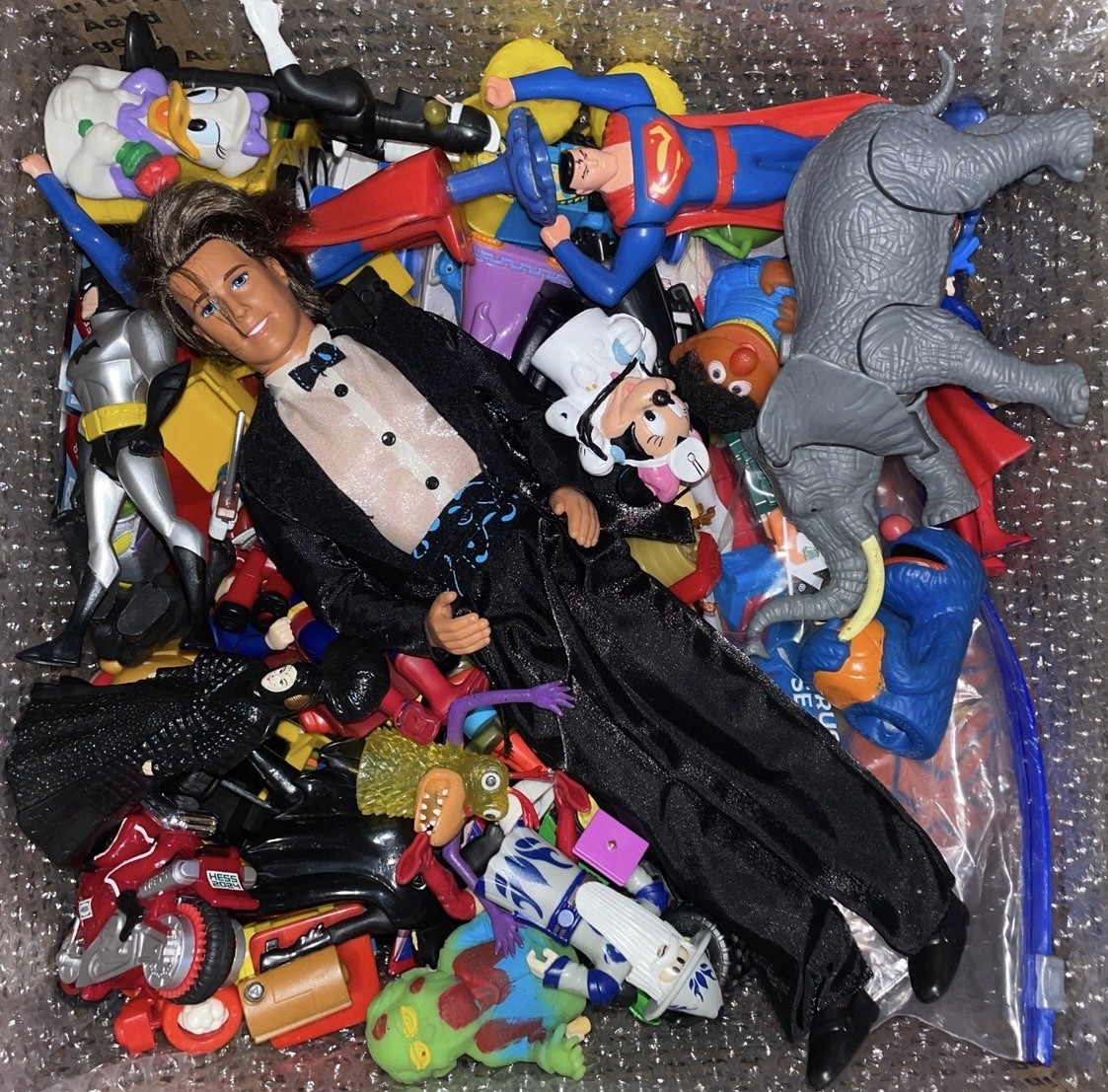 Mystery Box Of Toys Lot - 10 Pounds - Boys/Girls - Some Vintage - Action Figures