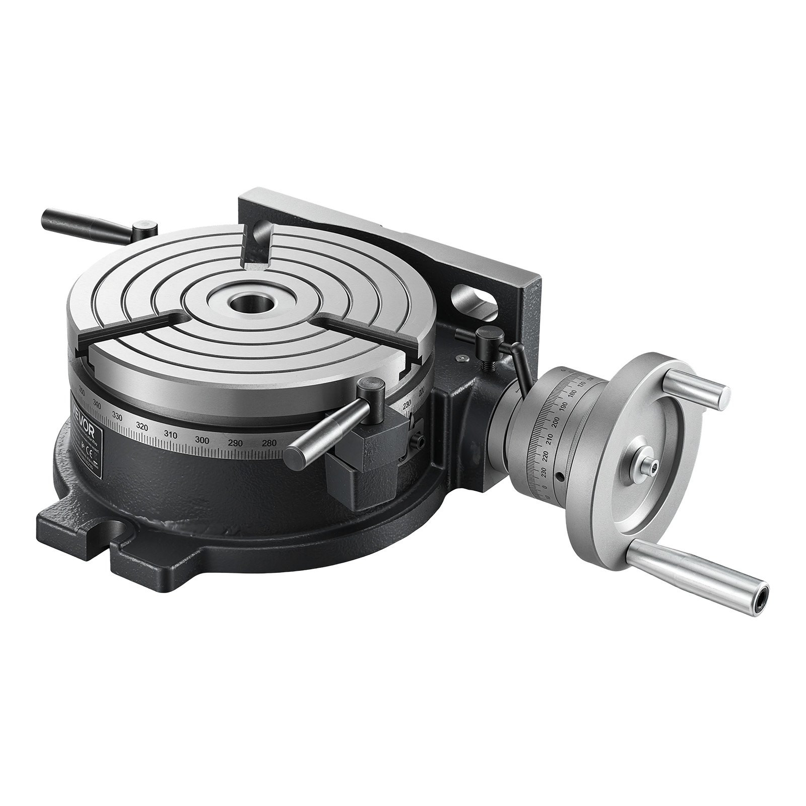 8" Horizontal Vertical Rotary Table Precision Milling Indexing Table Cast Iron