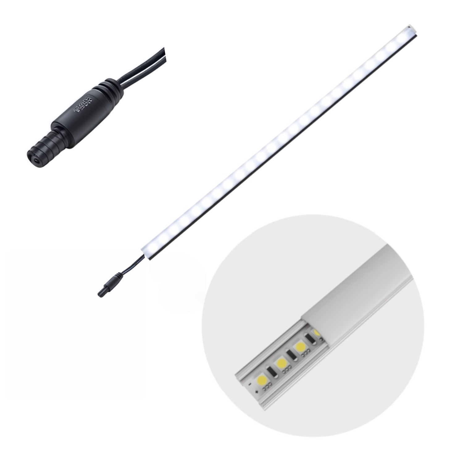 45" 24V LED Light Bar Mini Connector for Gondola Shelf Retail Store Replacement
