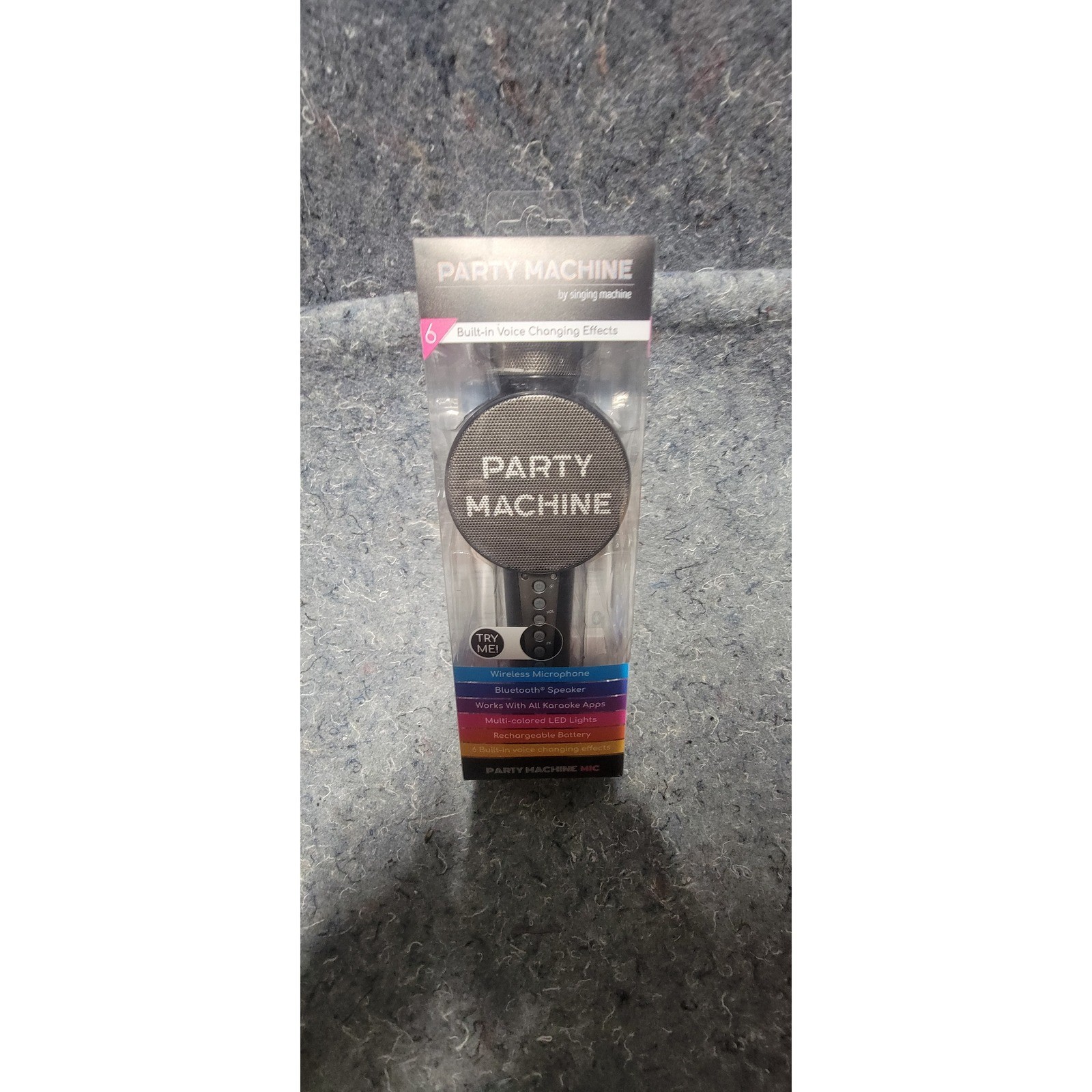 Rechargeable Party Machine By Singing Bluetooth Wireless Microphone NWT