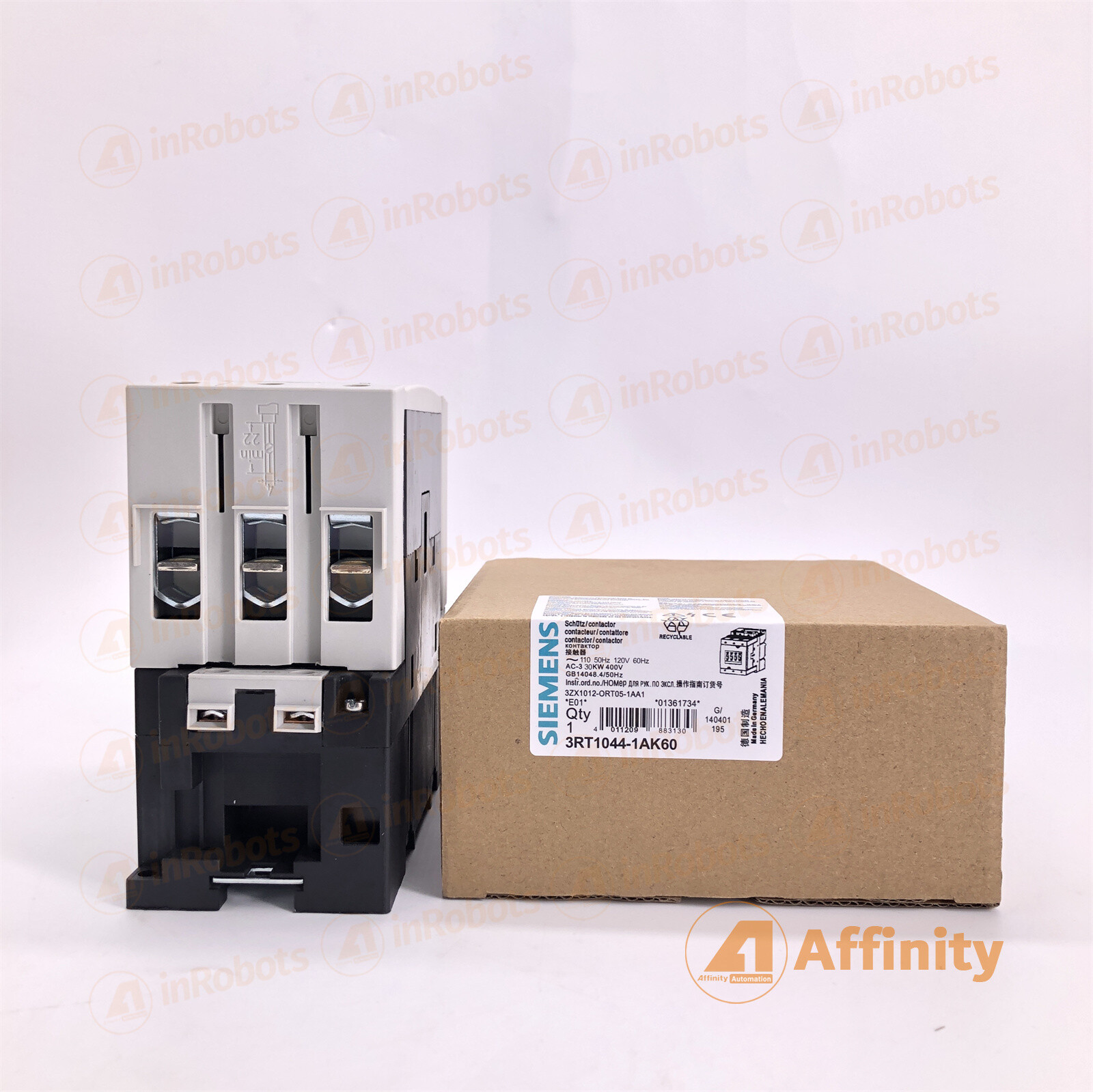 New In Box SIEMENS 3RT1044-1AK60 AC Contactor
