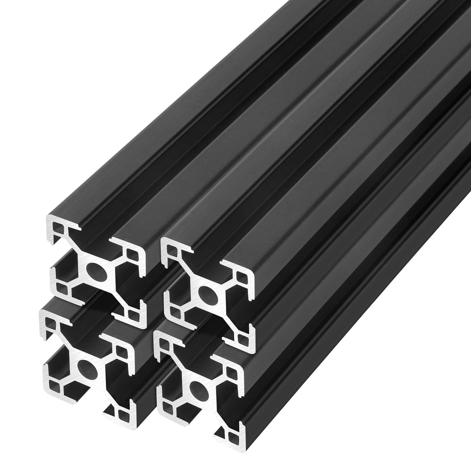 3030 T Slot Aluminum Extrusion for 3D Printer Parts and CNC DIY Black 400Mmx4
