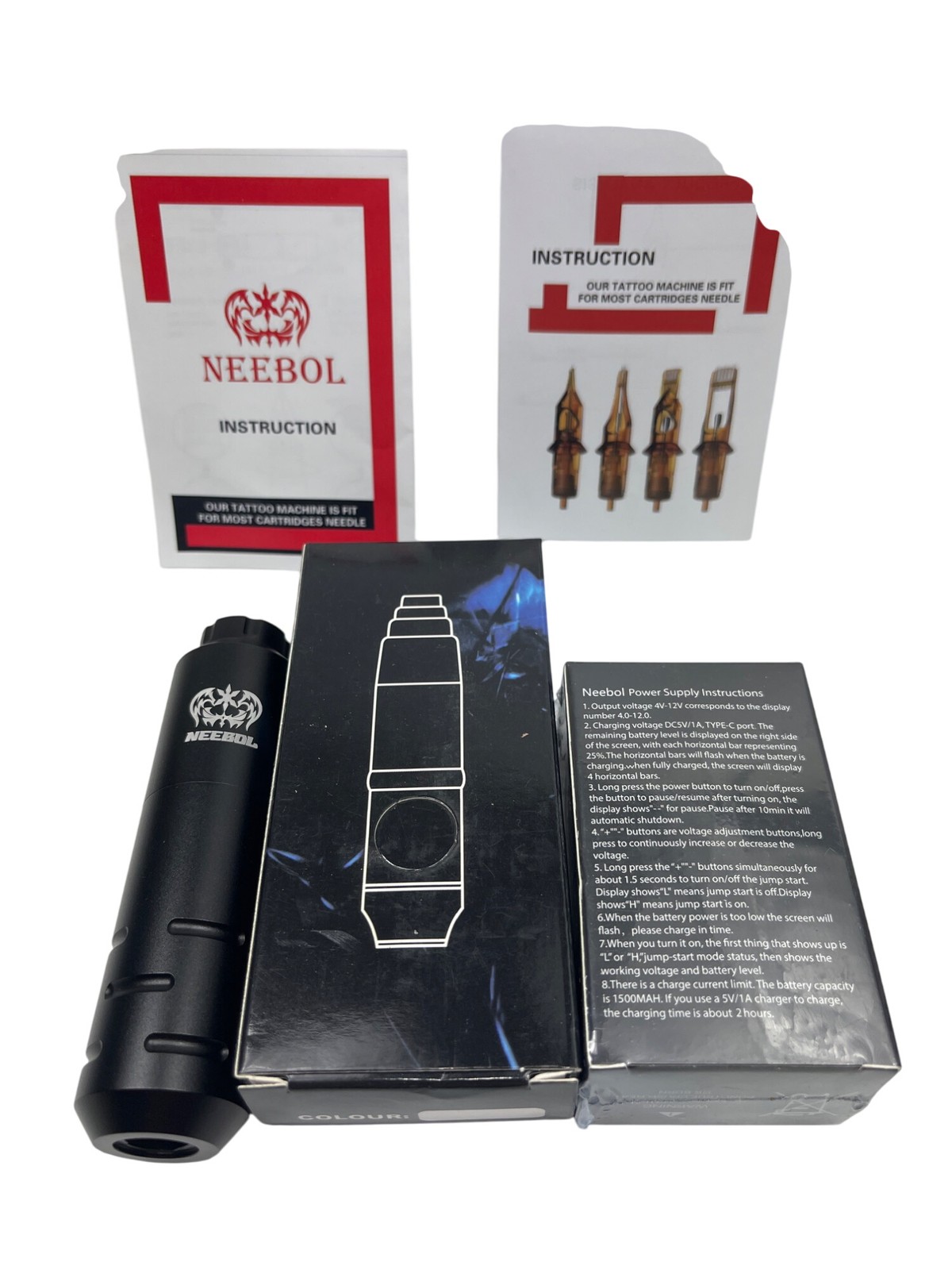 Neebol Wireless Rotary Tattoo Pen Machine Ergonomic Gun For Tattoo Artists 14n