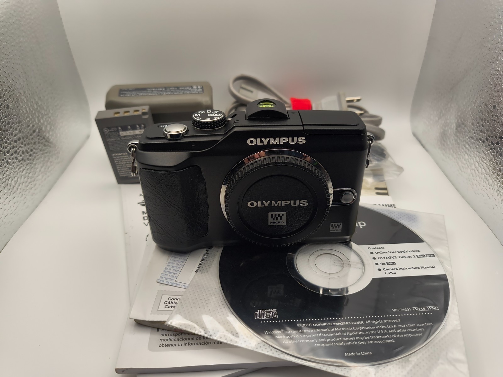 Olympus PEN E-PL2 12.3MP Digital Camera Black - Shutter Count 4481