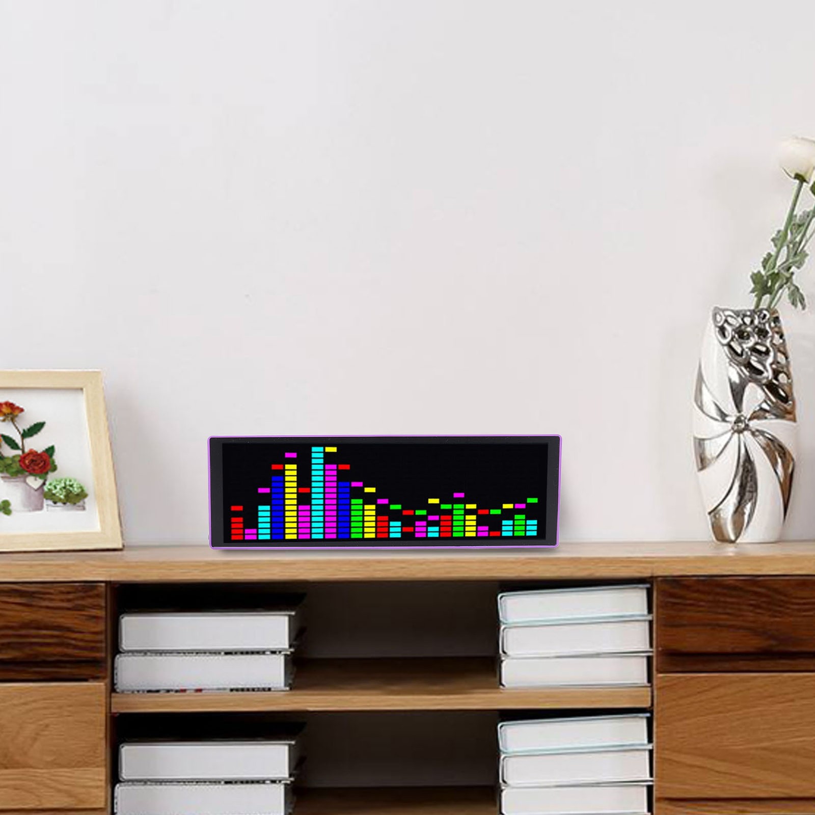 RGB LED Music Spectrum Display With Dynamic Visual Effects For Music Lovers Use