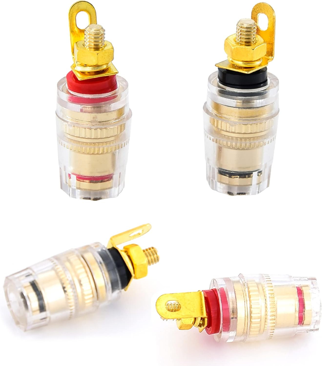 Speaker Binding Post Copper Plug Sockets 4Mm Binding Post Amplifier Speaker Term