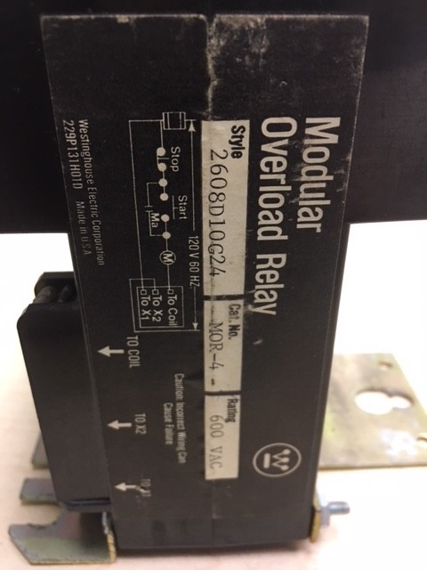 MOR-4 MODULAR RELAY 2608D10G24 SURPLUS WESTINGHOUSE