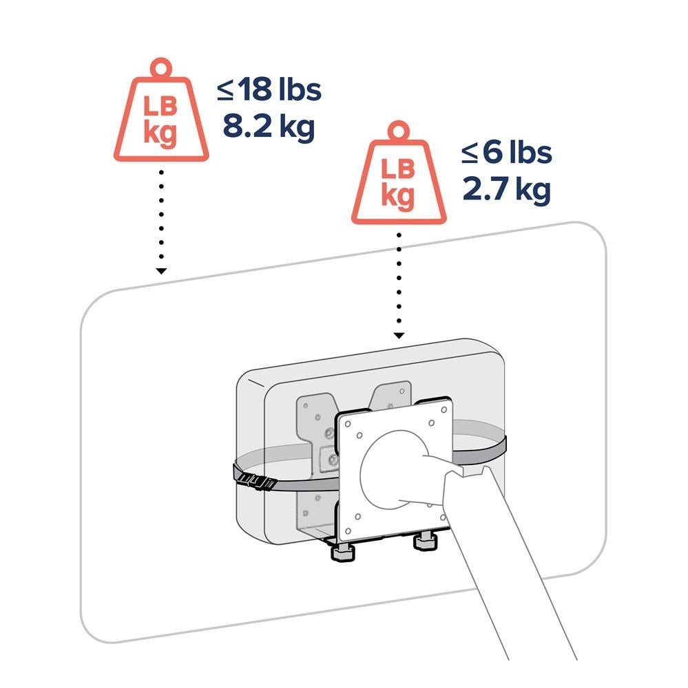 Ergotron 80-107-200 Thin Client Computer Mounting Kit Similar to Vivo