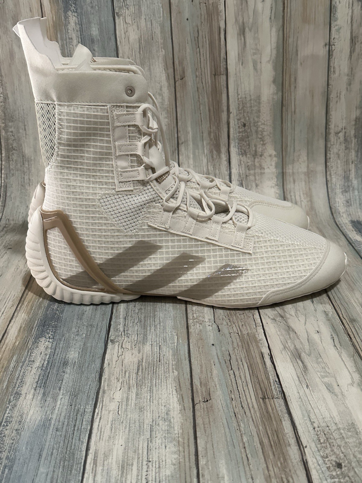 Adidas Boxing Speedex 23 High Top Men's Shoes Off White JH8822 Size 9.5
