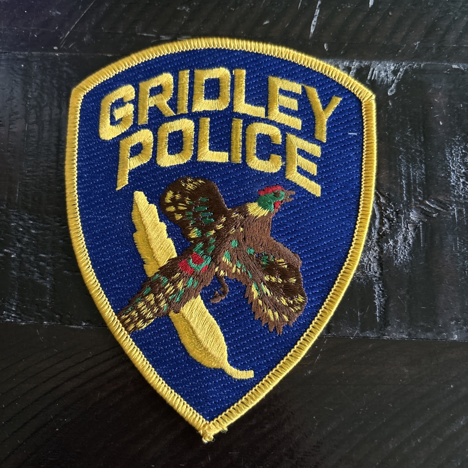 Gridley Pheasant Vintage California CA Police Patch