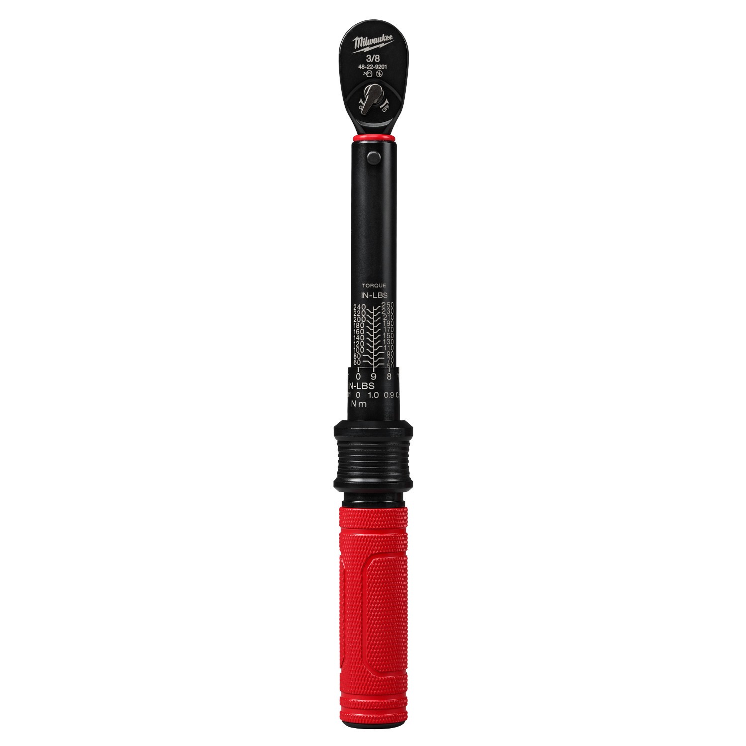Milwaukee 48-22-9201 3/8in Drive Click Torque Wrench 50-250 in-lbf