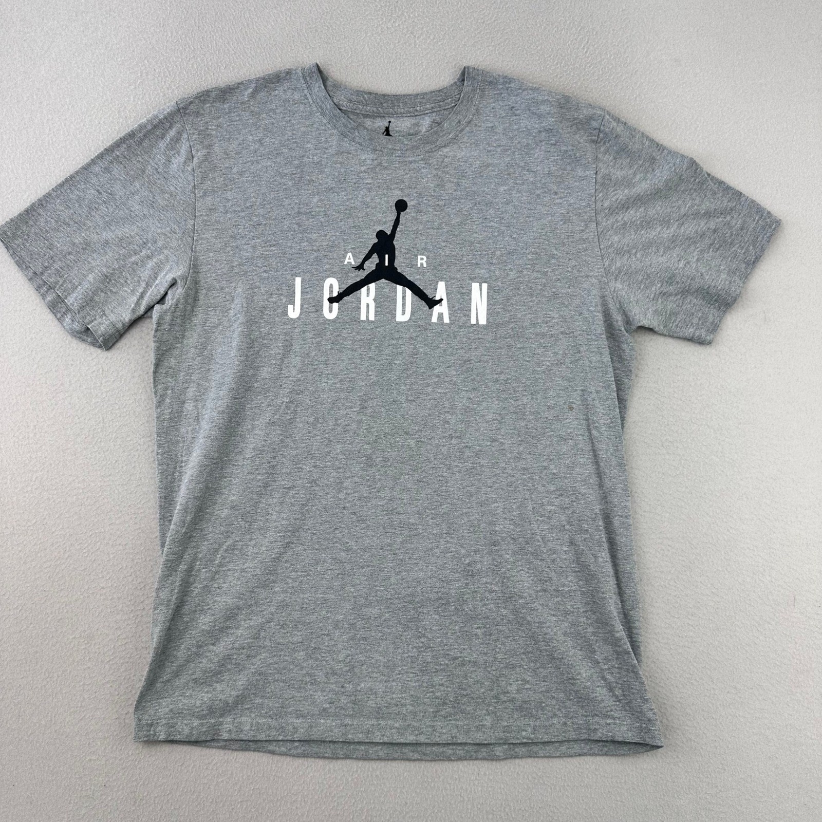 Nike Air Jordan T-Shirt Mens L Short Sleeve Gray Jumpman Basketball Gym