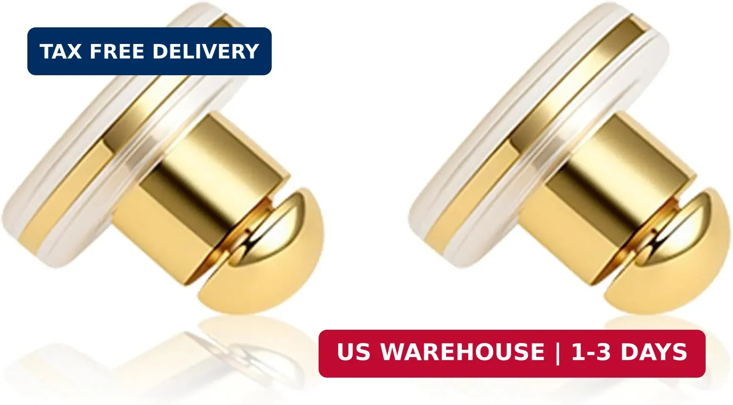 Locking Earring Backs for Droopy Ears, Safety Cap, Fits 0.9-1.2mm Posts | For St