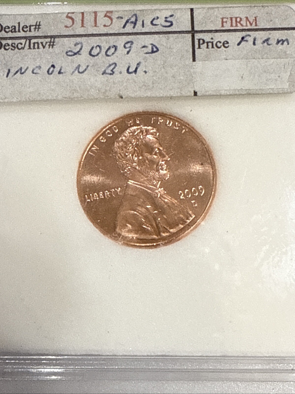 2 2009 D Lincoln Commemorative Cent Professional Life - Brilliant Uncirculated