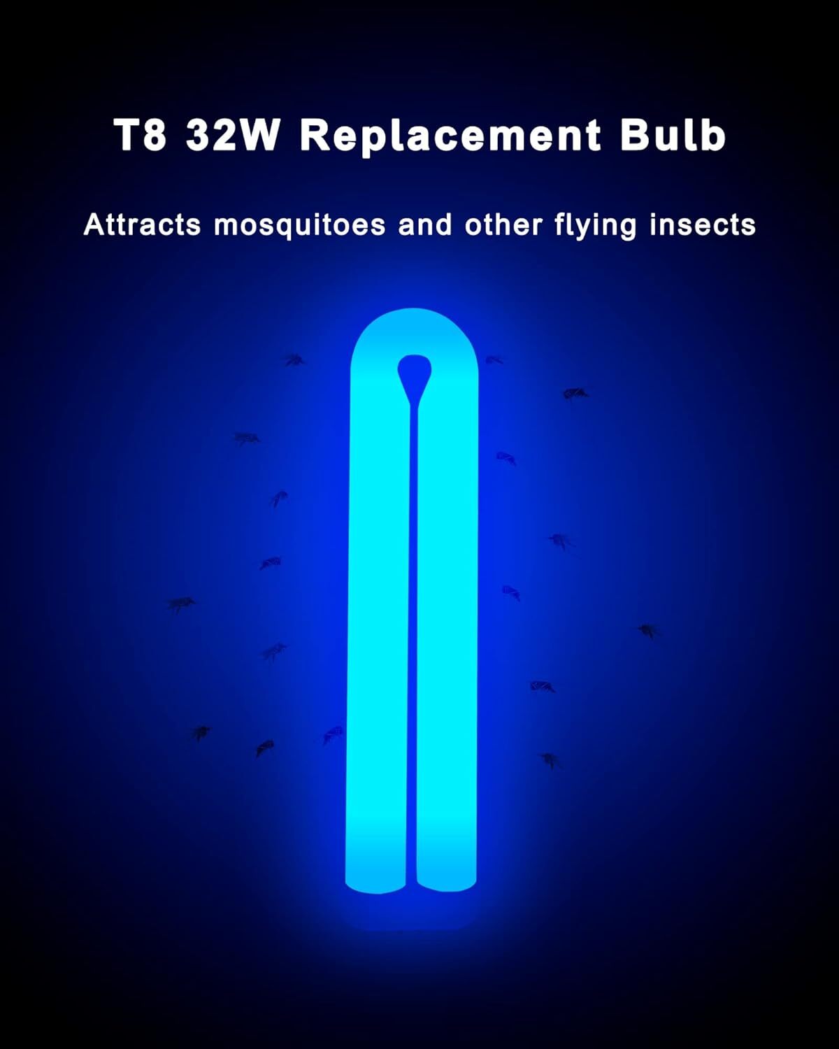 2 Pack, BF190 Replacement Bulb Compatible with Flowtron BK-40D Bug Zapper, 10 In