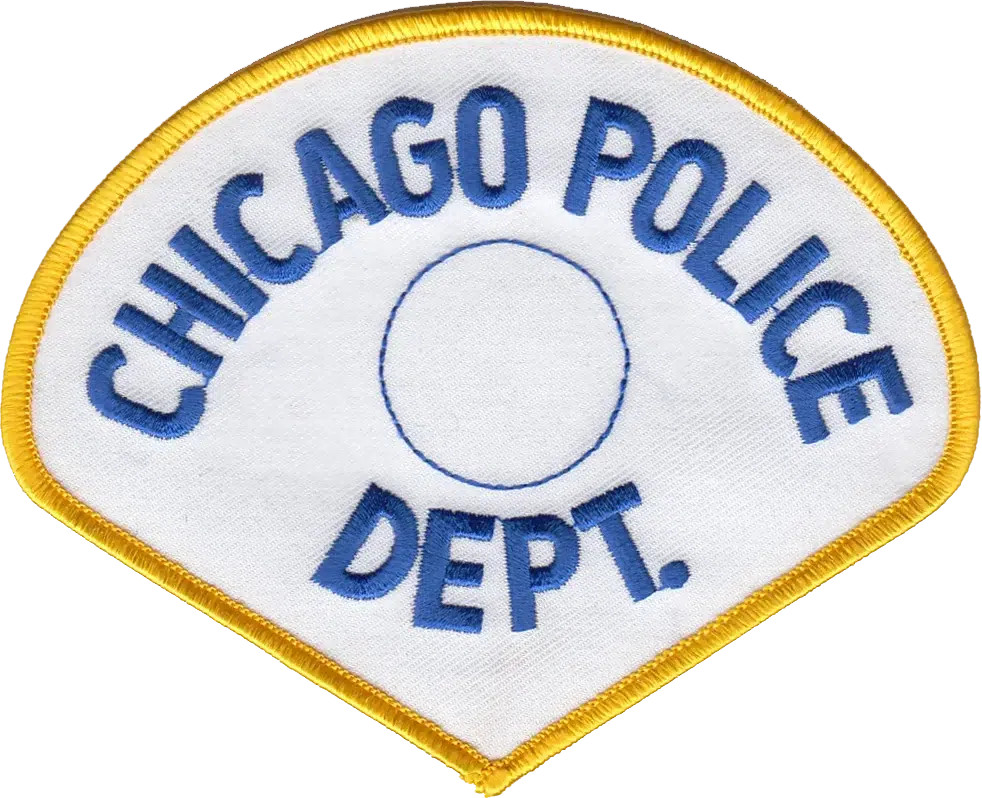 CHICAGO POLICE SHOULDER PATCH: Supervisor Teardrop (TWILL Backing)