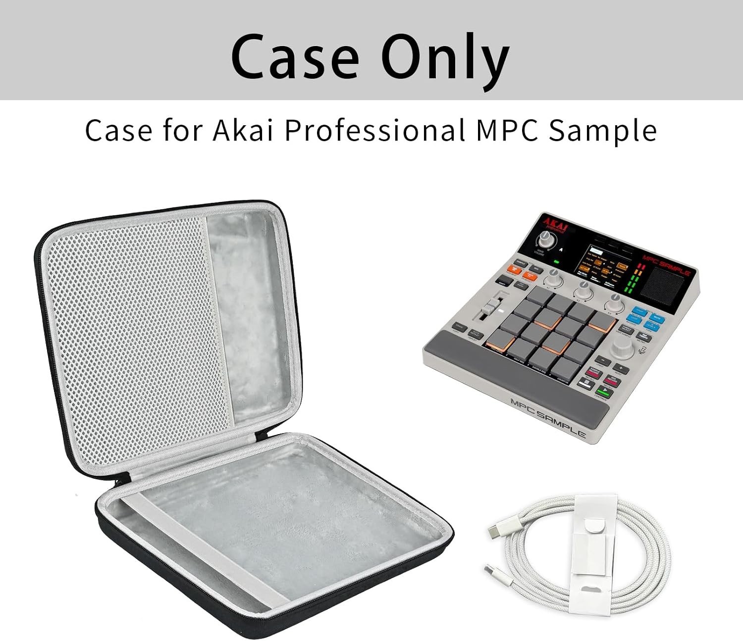 Hard Travel Case Compatible with Akai Professional MPC Sample Standalone Portabl