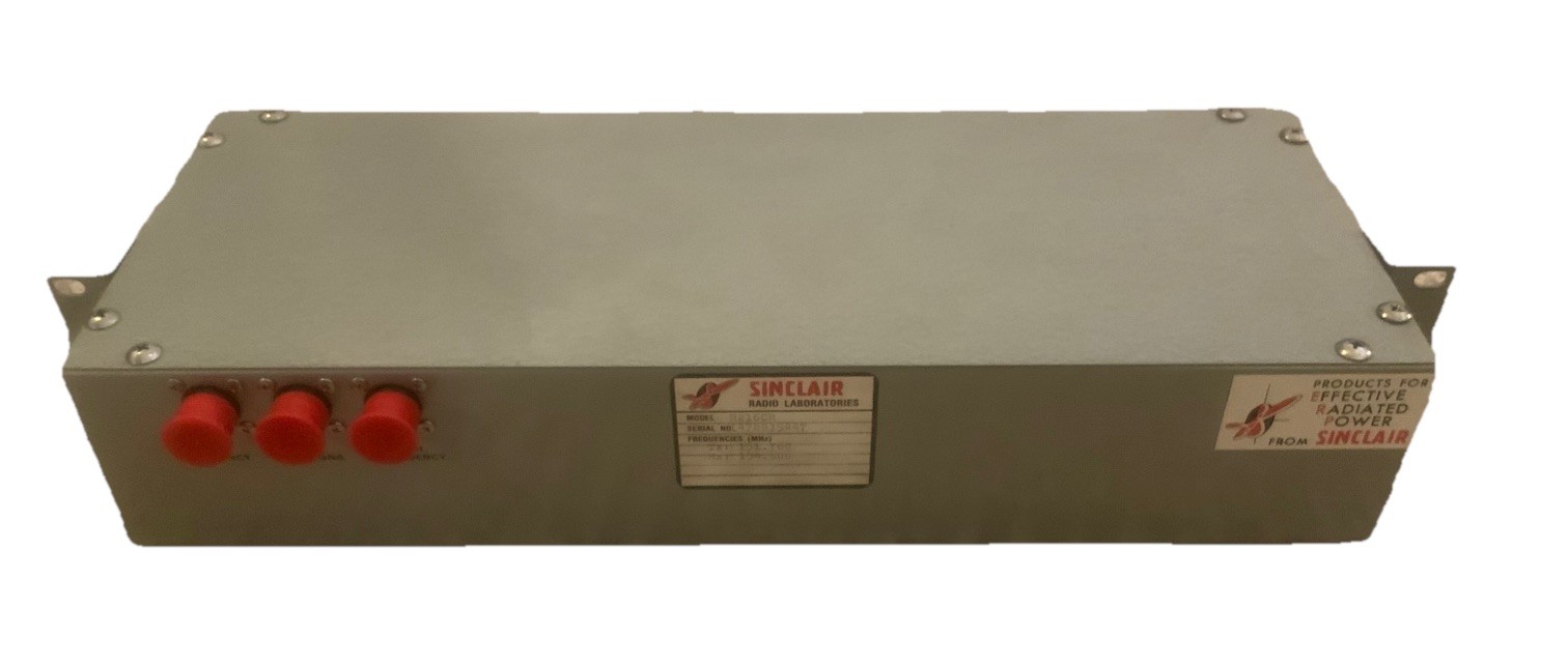 Sinclair radio laboratories R216CR duplexer TX: 151.700 RX: 154.500 MHz