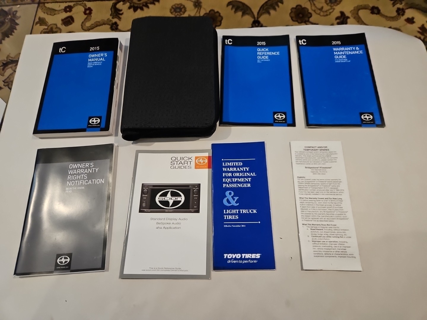 2015 Scion TC Owners Manual Free Shipping Priced To Sell Very Good Condition