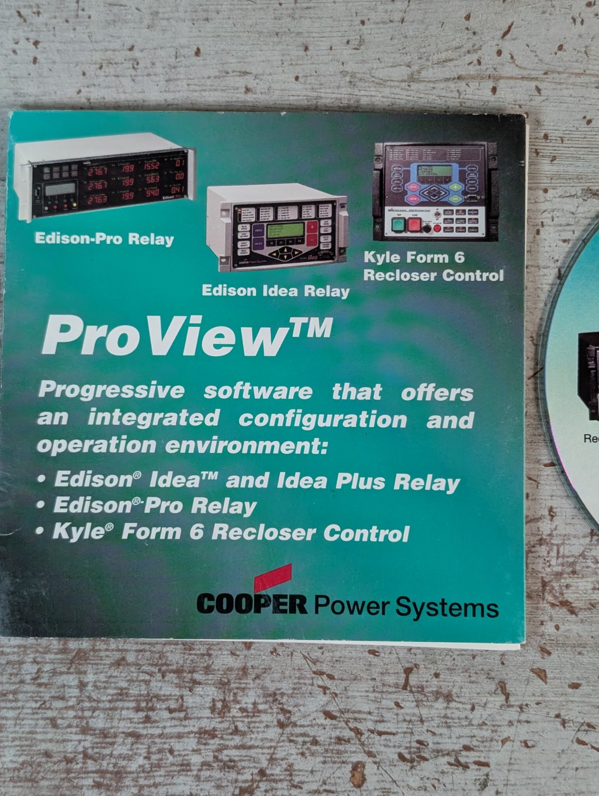 Cooper Power Systems ProView 3.2.2 Software CD Kyle Form 6 F6 Edison Idea Relay