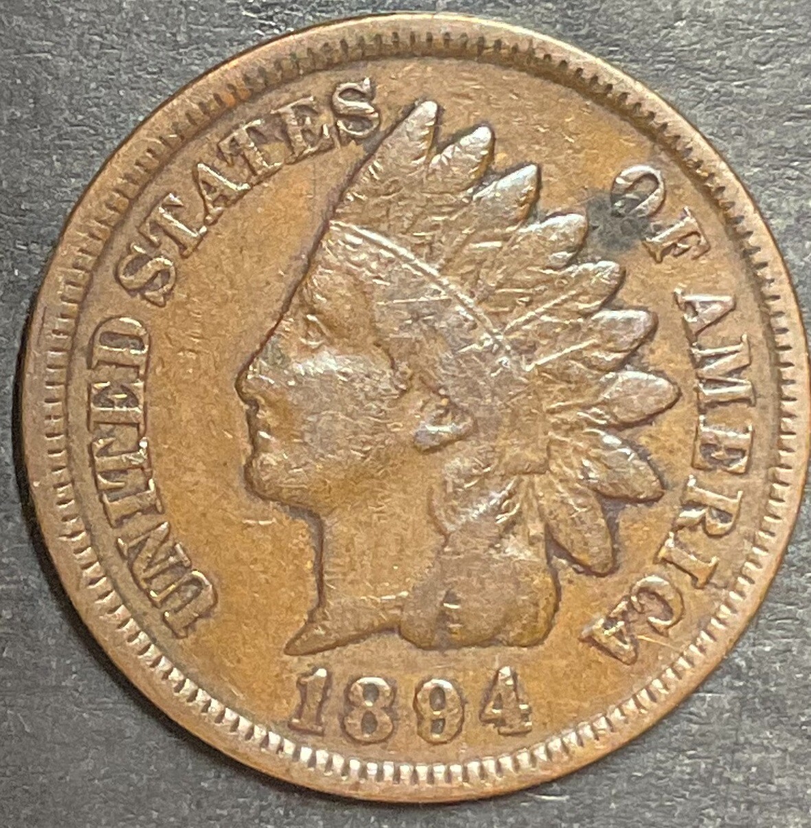 1894 Indian Head Cent Very Nice Great Choice Original Semi Key Date Coin i187