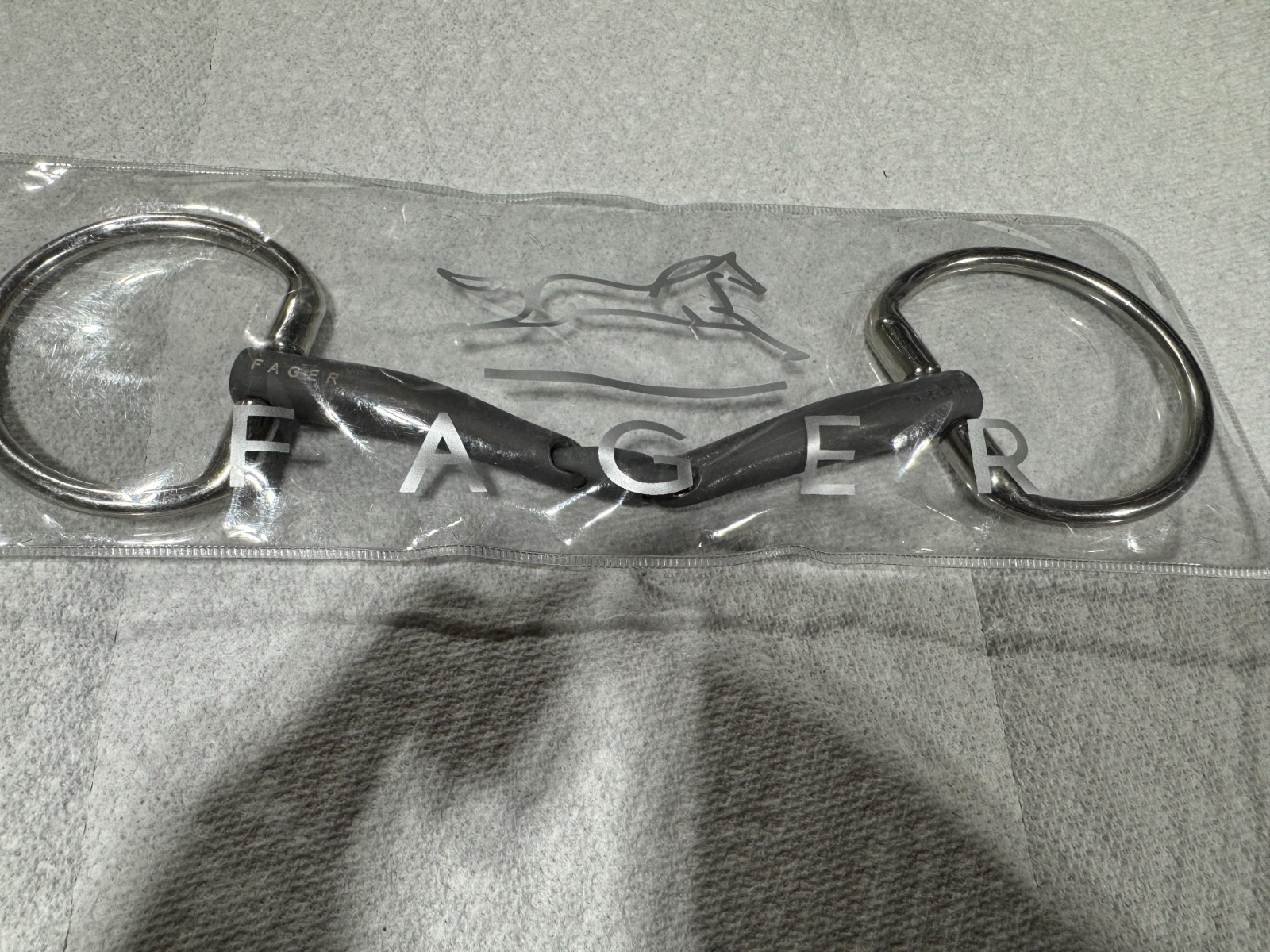 Fager Emil Titanium Fixed Ring Snaffle Bit 145mm (5 3/4") 14mm