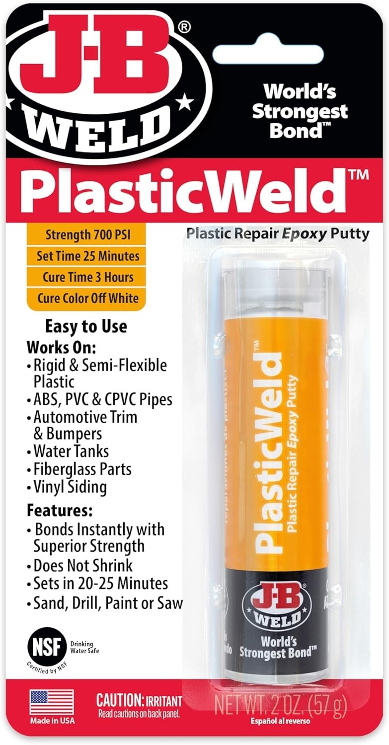 Waterproof PlasticWeld Epoxy Putty - Perfect for Plumbing, Marine & Automotive