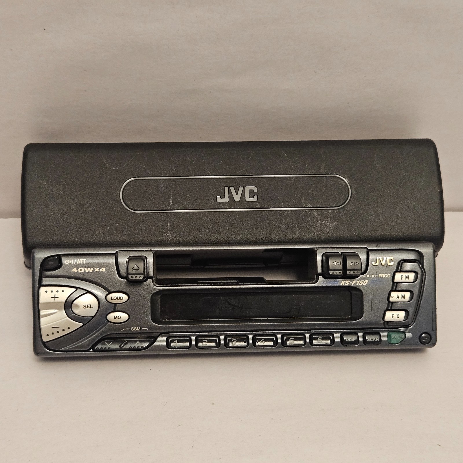 JVC KS-F150 Cassette Player Faceplate w/ Case (UNTESTED/AS-IS)