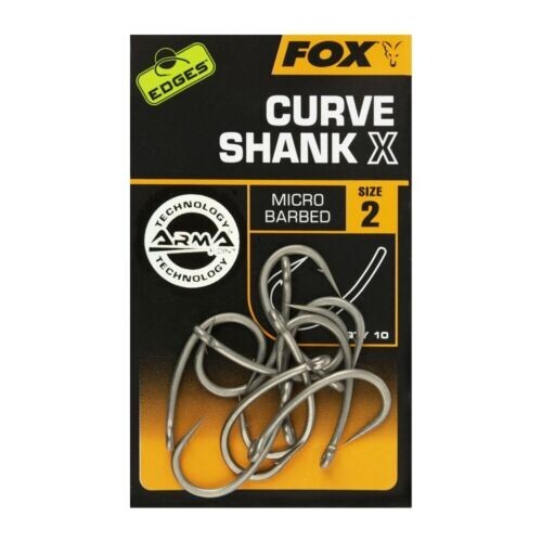 Fox Edges Curve Shank X Hooks All Sizes Micro Barbed