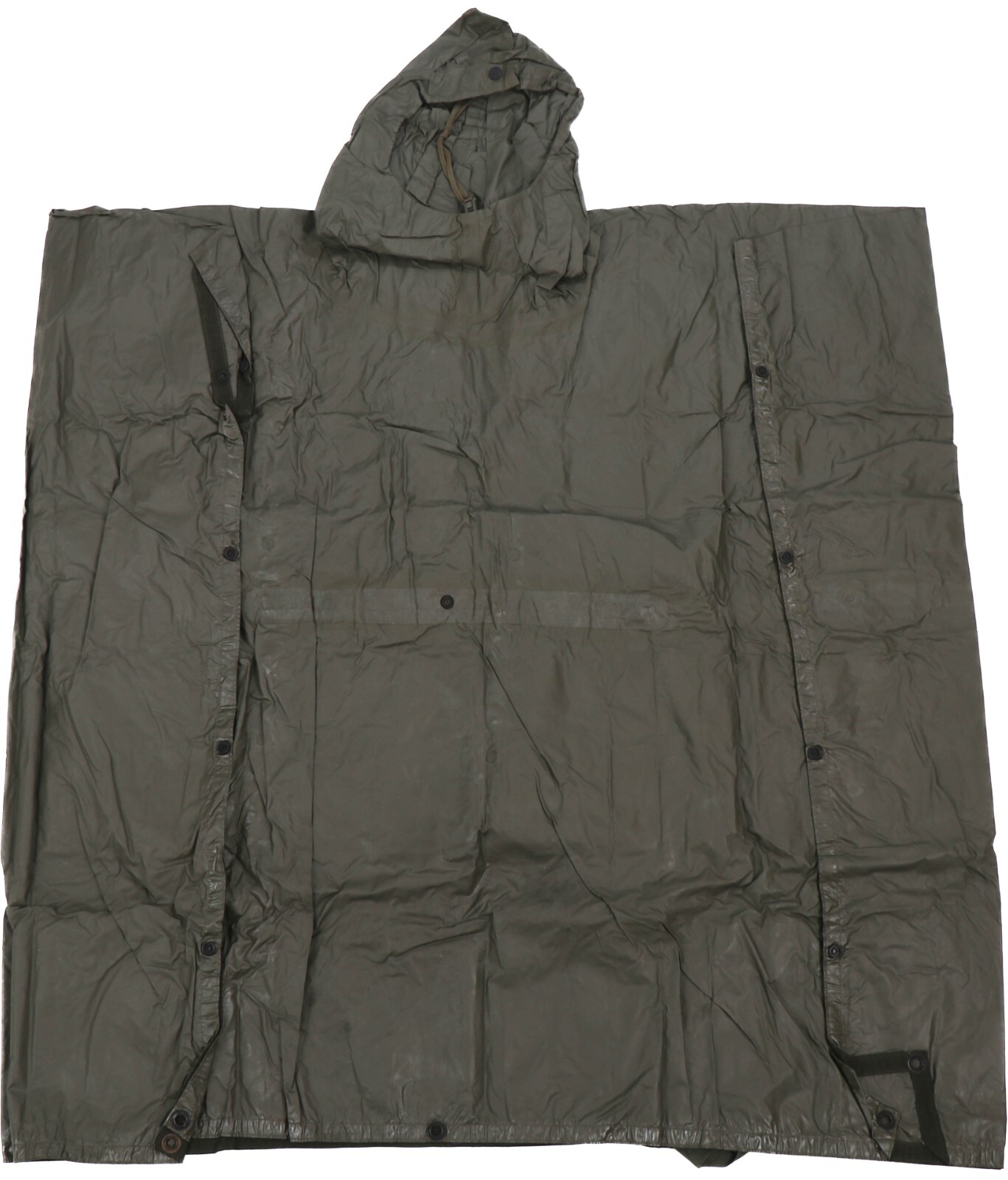 Authentic German Bundeswehr Army OD Green Wet Weather Poncho Shelter