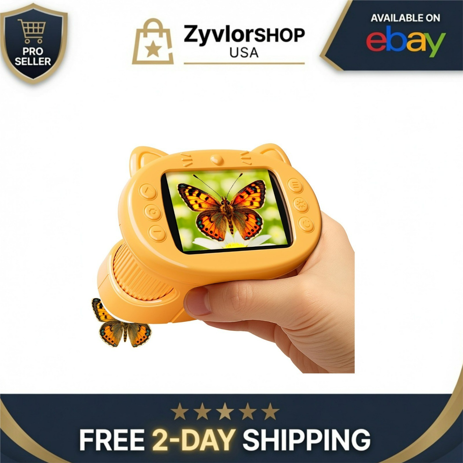 Handheld Digital Mini Microscope 1000X 4K for Kids Educational Science Kit