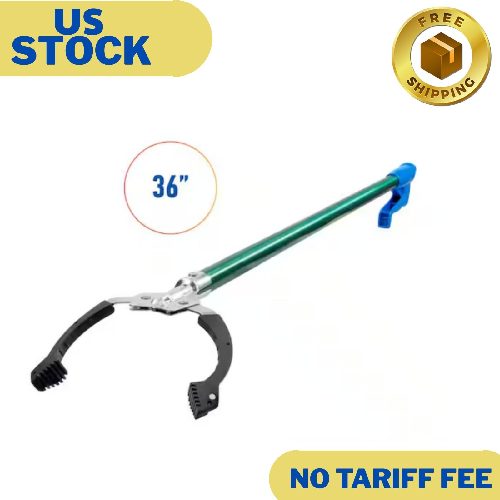 36 in. Nifty Nabber Trash Picker and Litter Grabber Tool with Comfort Grip