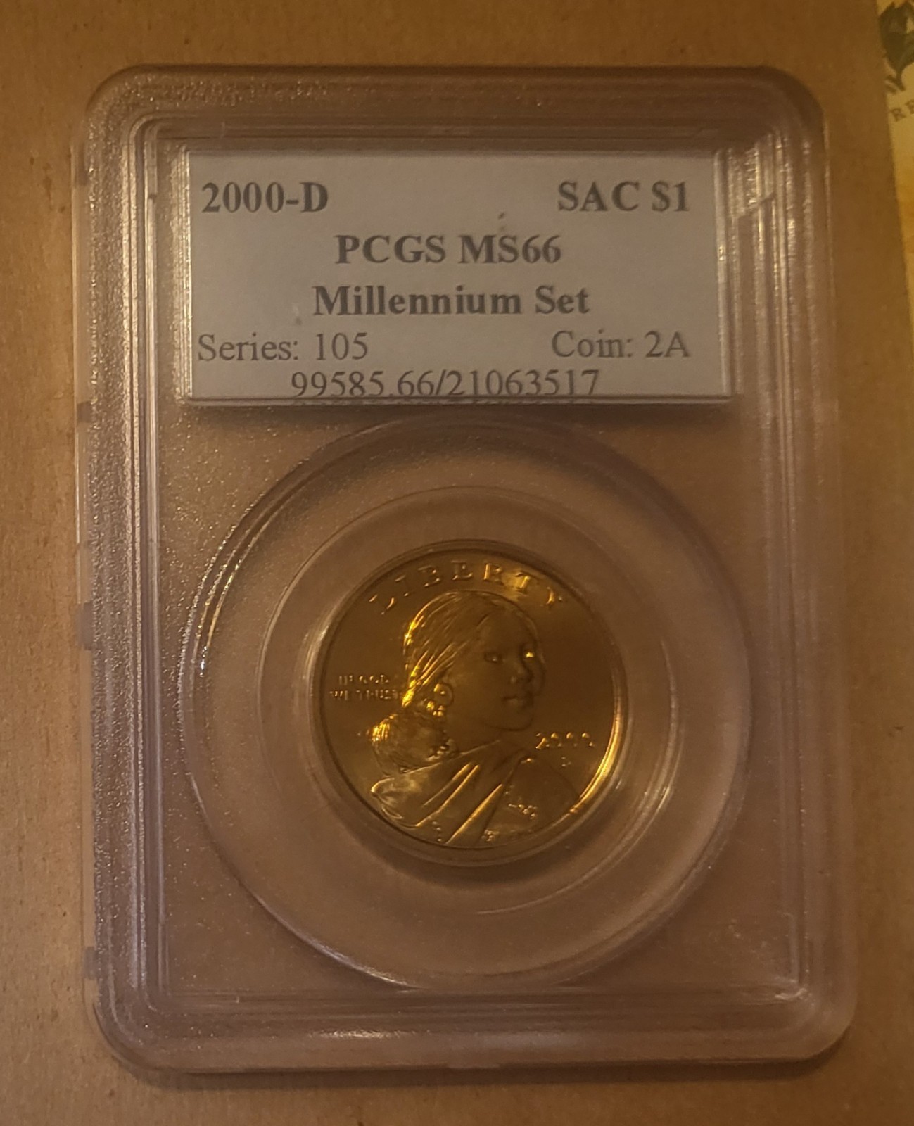 2000-D Sacagawea Dollar Millennium Set MS66 PCGS