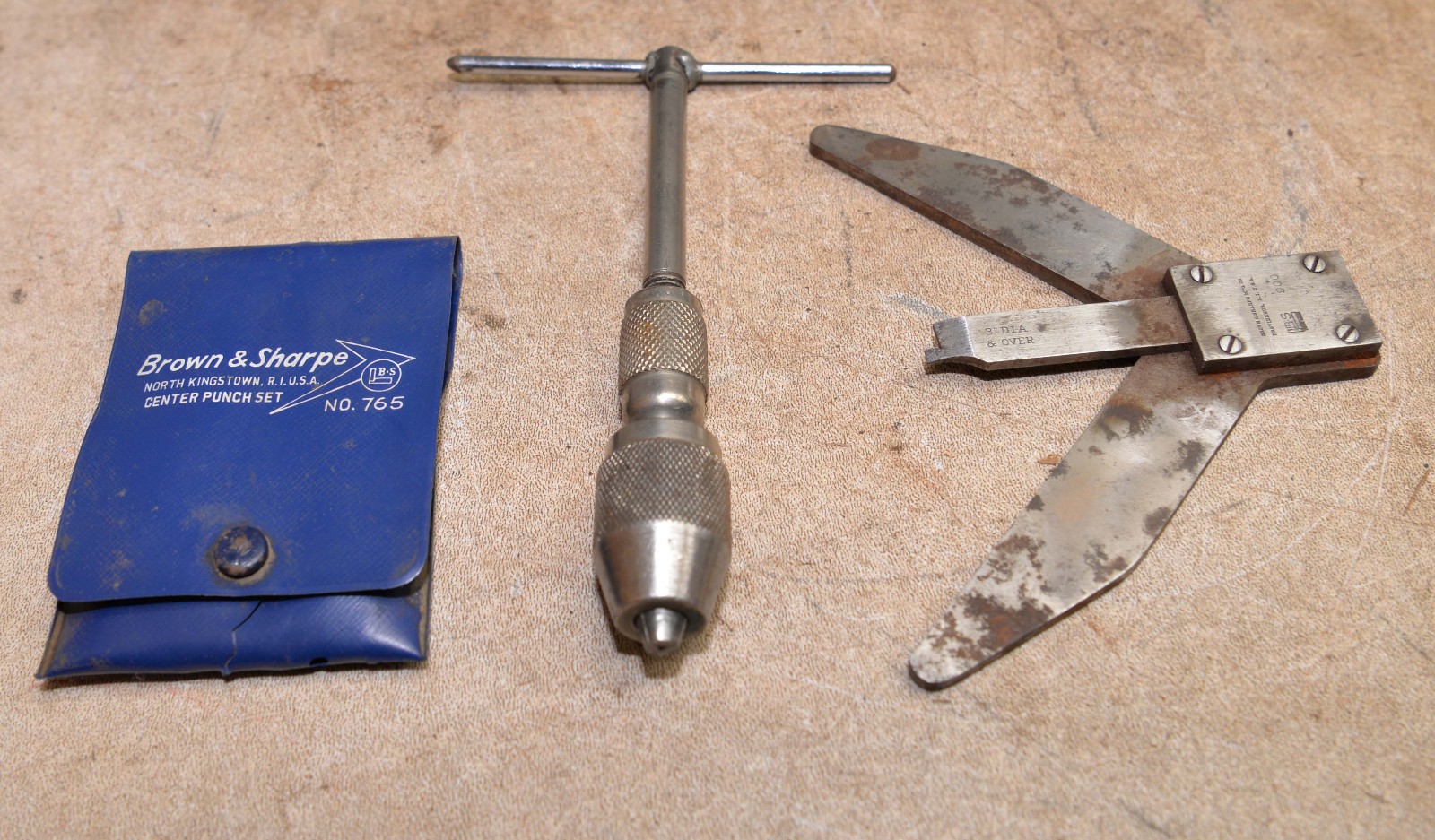 Brown & Sharpe No 900 clearance gauge 765 center punch set hand tap tool lot