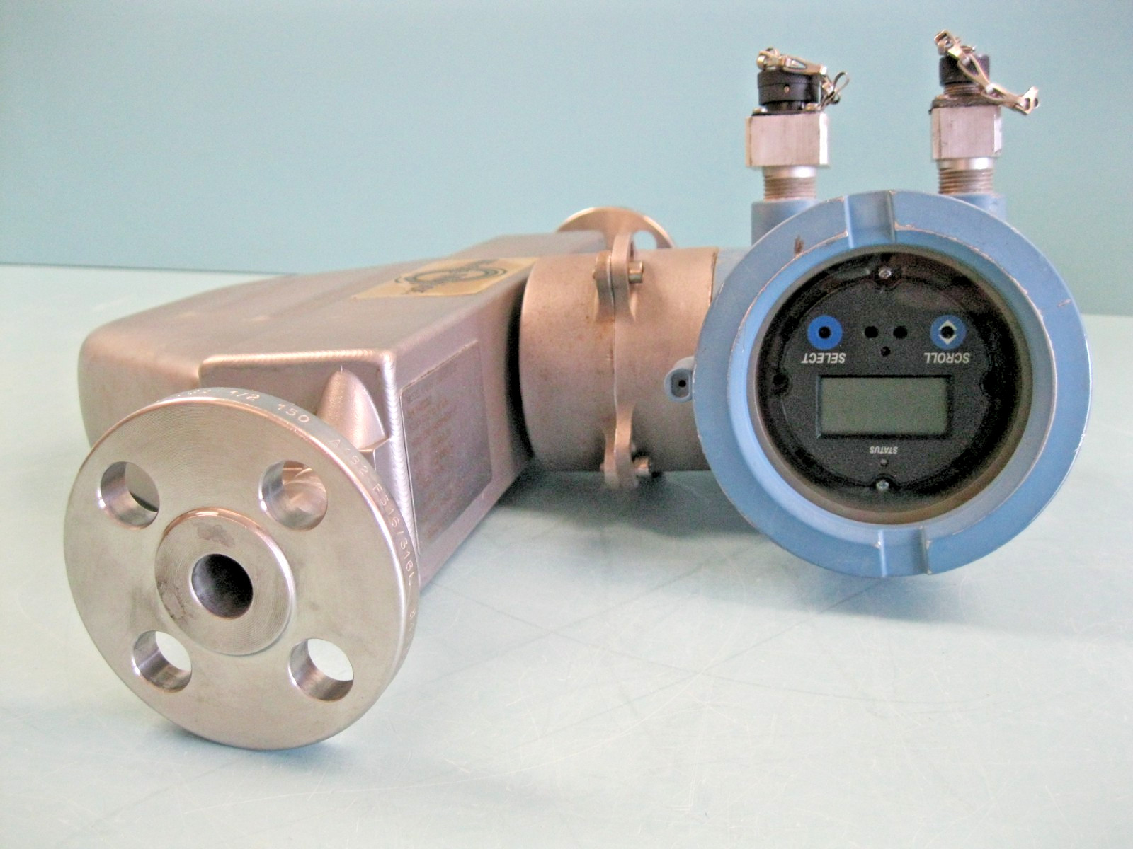 1/2" 150# Micro Motion R050 Mass Flow Sensor 1700 Transmitter CALIBRATED C10